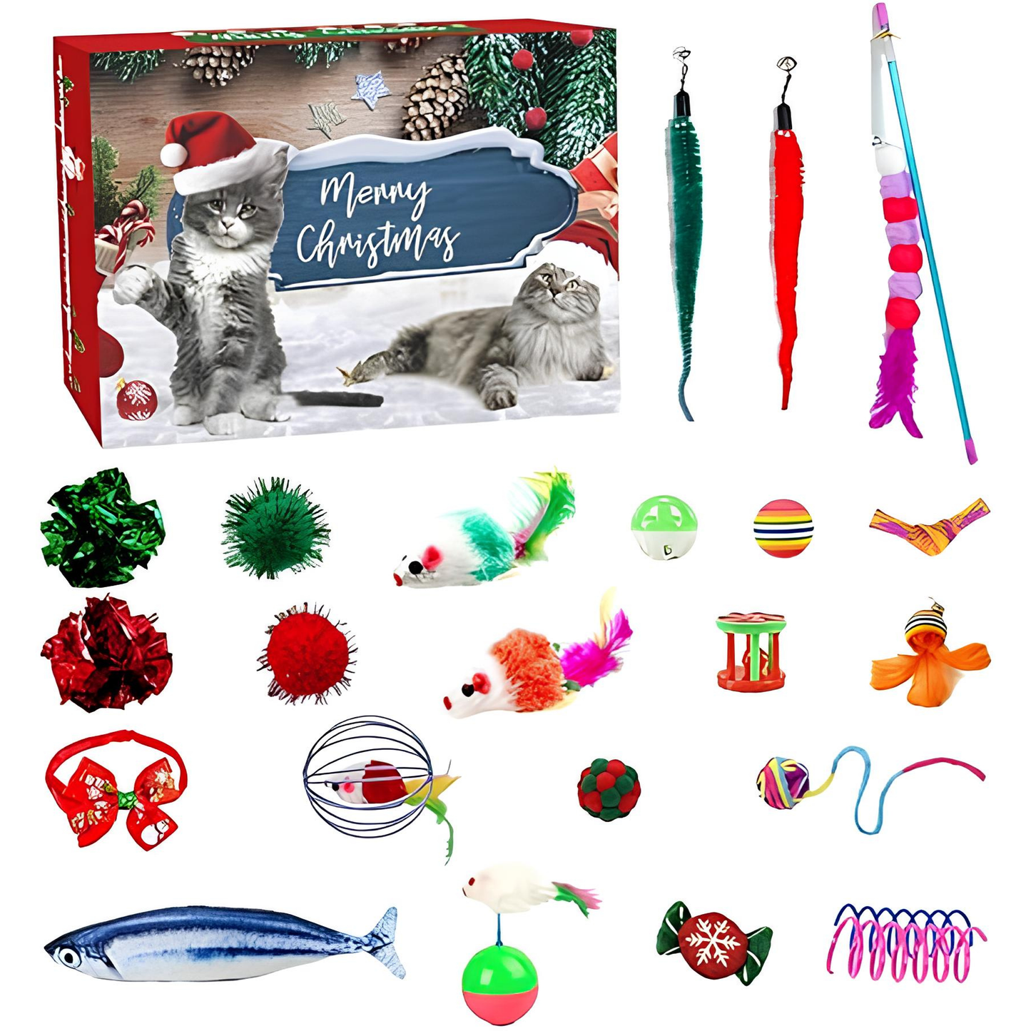 Glückstiere Premium Adventskalender für Katzen